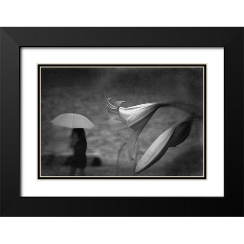 Untitled Black Modern Wood Framed Art Print with Double Matting by Tsuchida, Teruhiko