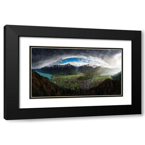 Interlaken Eye. Black Modern Wood Framed Art Print with Double Matting by Pablo De, Juan