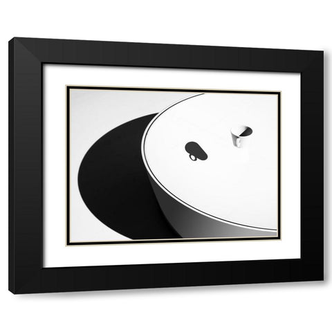 N-T Black Modern Wood Framed Art Print with Double Matting by Vangindertael, Luc