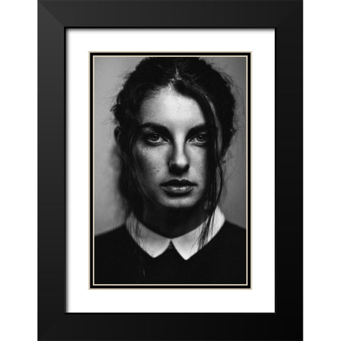 Untitled Black Modern Wood Framed Art Print with Double Matting by Vasilenko, Artem