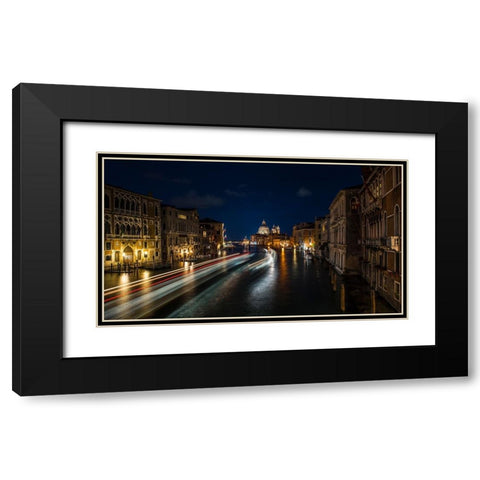 Venice Black Modern Wood Framed Art Print with Double Matting by Chiriaco, Carmine