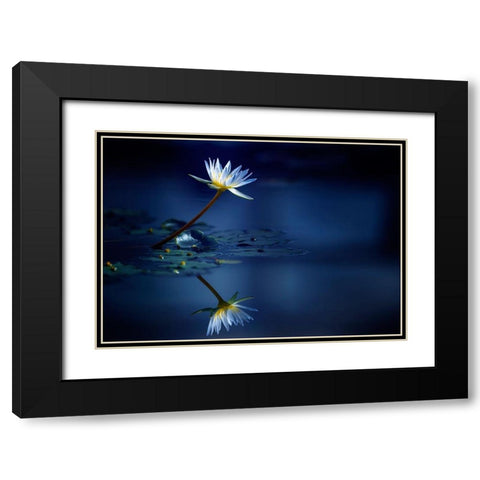 Reflection Black Modern Wood Framed Art Print with Double Matting by Suzuki, Takashi