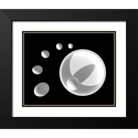 Footstep Black Modern Wood Framed Art Print with Double Matting by Bunjamin, Antonyus