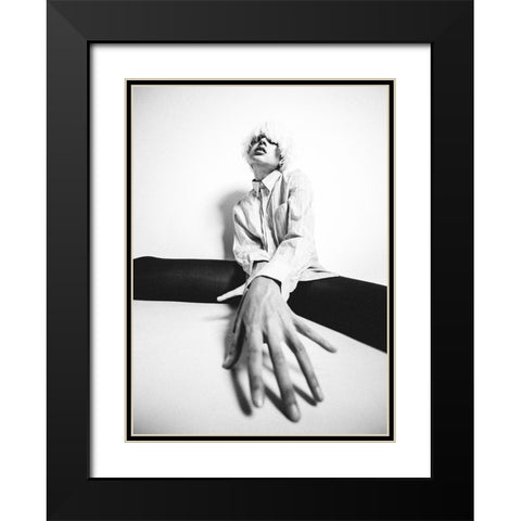 Untitled Black Modern Wood Framed Art Print with Double Matting by Vasilenko, Artem