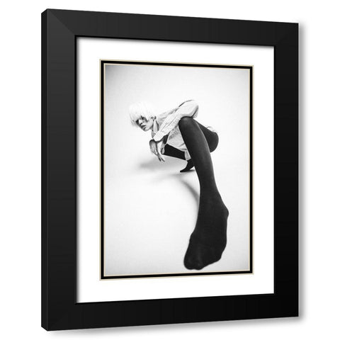 Untitled Black Modern Wood Framed Art Print with Double Matting by Vasilenko, Artem