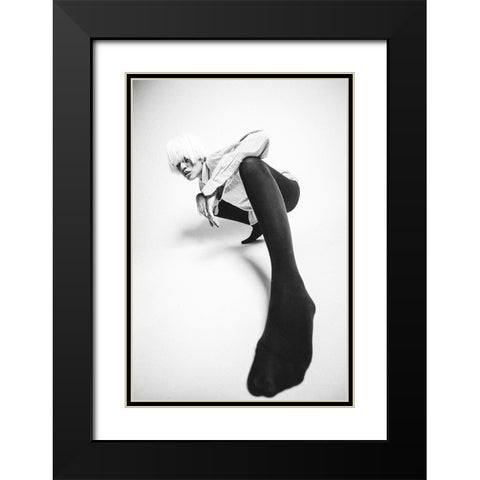Untitled Black Modern Wood Framed Art Print with Double Matting by Vasilenko, Artem