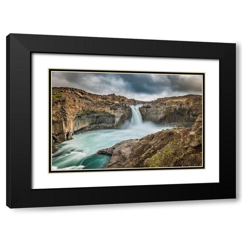 Power Black Modern Wood Framed Art Print with Double Matting by C. Sink, Jeffrey