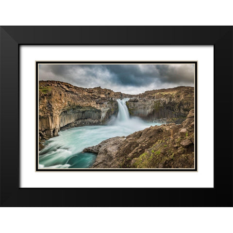 Power Black Modern Wood Framed Art Print with Double Matting by C. Sink, Jeffrey