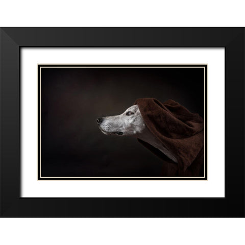 The Name Of The Rose (Umberto Ecco) Black Modern Wood Framed Art Print with Double Matting by Willers, Heike