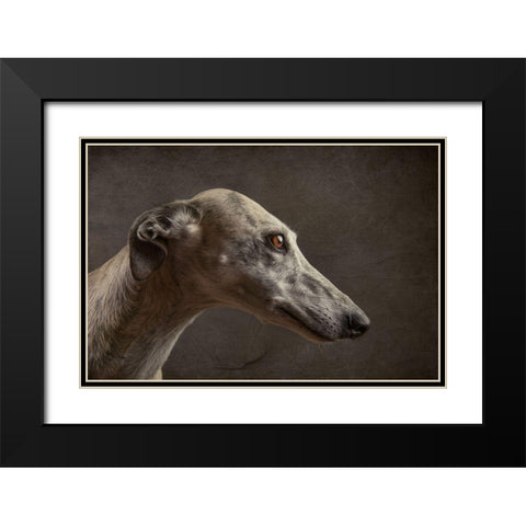 Anna Black Modern Wood Framed Art Print with Double Matting by Willers, Heike