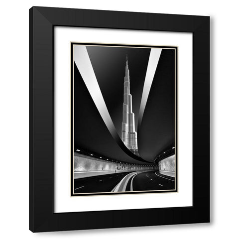 Fine Art Black Modern Wood Framed Art Print with Double Matting by Anjum, Zohaib
