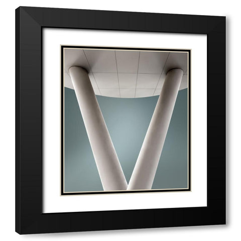 Summam Black Modern Wood Framed Art Print with Double Matting by Claes, Gilbert