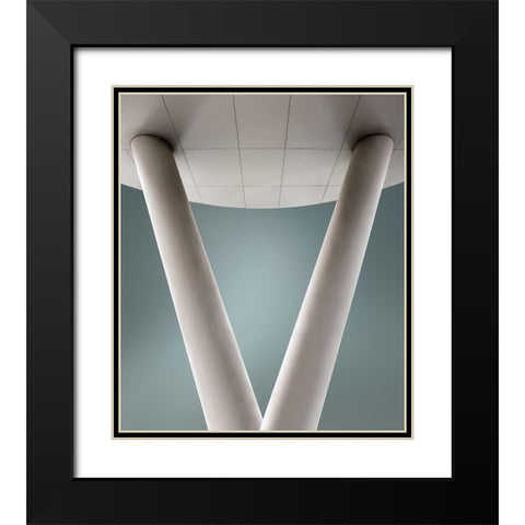 Summam Black Modern Wood Framed Art Print with Double Matting by Claes, Gilbert