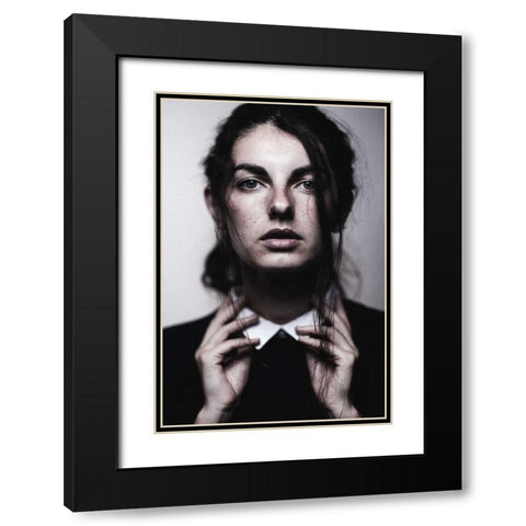 Untitled Black Modern Wood Framed Art Print with Double Matting by Vasilenko, Artem