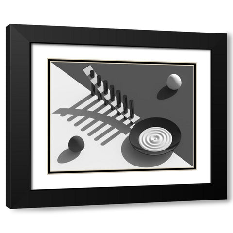 Combination Black Modern Wood Framed Art Print with Double Matting by Bunjamin, Antonyus