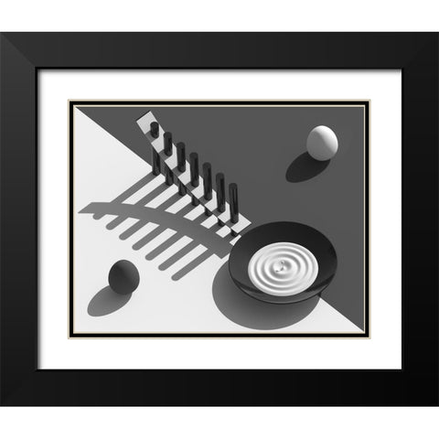 Combination Black Modern Wood Framed Art Print with Double Matting by Bunjamin, Antonyus