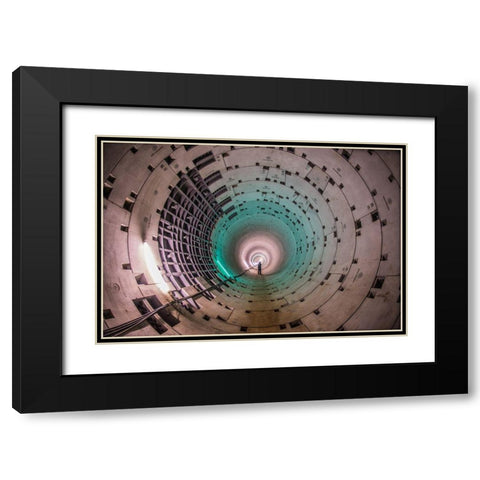 Untitled Black Modern Wood Framed Art Print with Double Matting by Tetsurou, Kobayashi