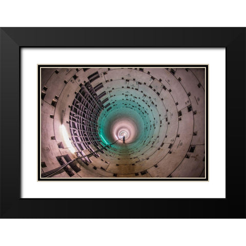 Untitled Black Modern Wood Framed Art Print with Double Matting by Tetsurou, Kobayashi