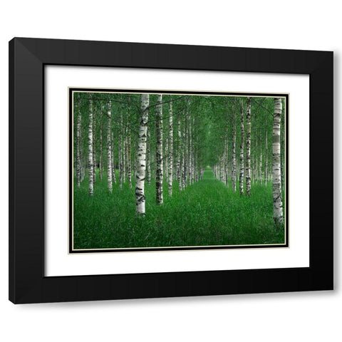The Tunnel Black Modern Wood Framed Art Print with Double Matting by Lindsten, Christian