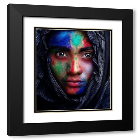 Innocence Black Modern Wood Framed Art Print with Double Matting by Mahfuz, James