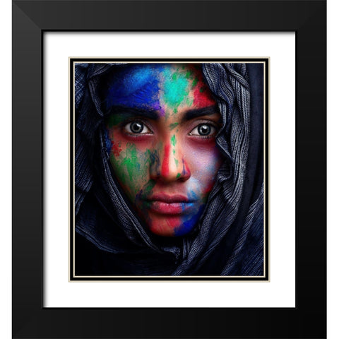 Innocence Black Modern Wood Framed Art Print with Double Matting by Mahfuz, James