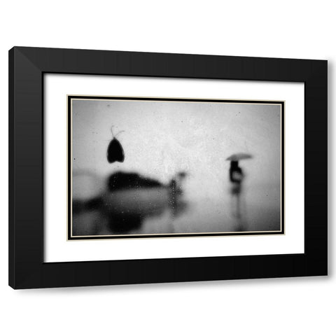 Untitled Black Modern Wood Framed Art Print with Double Matting by Tsuchida, Teruhiko