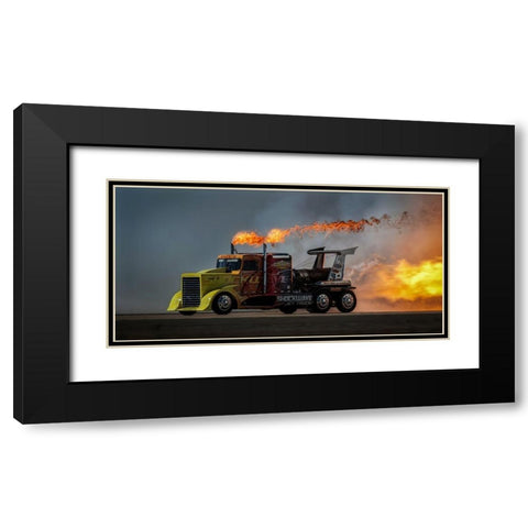 Fire A Speed - Mcas Miramar Air Show Black Modern Wood Framed Art Print with Double Matting by H Yang, David