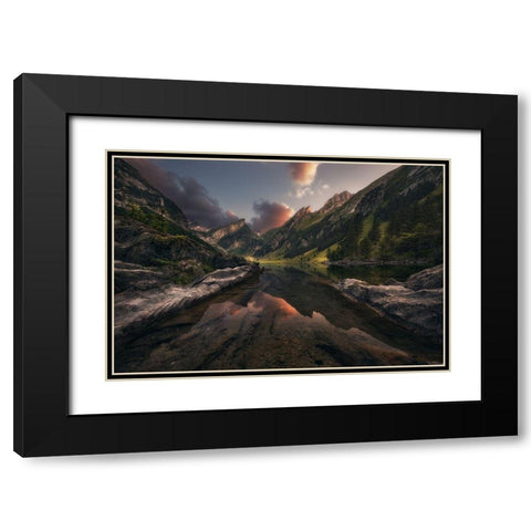 From The Fairyland Black Modern Wood Framed Art Print with Double Matting by Martin, Manuel