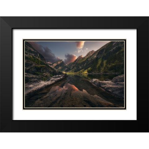 From The Fairyland Black Modern Wood Framed Art Print with Double Matting by Martin, Manuel