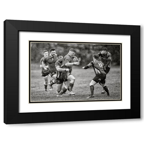 CanT Look Black Modern Wood Framed Art Print with Double Matting by Wilkinson, Hugh