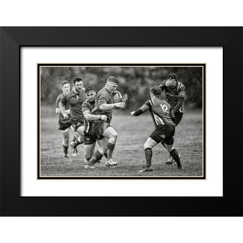 CanT Look Black Modern Wood Framed Art Print with Double Matting by Wilkinson, Hugh