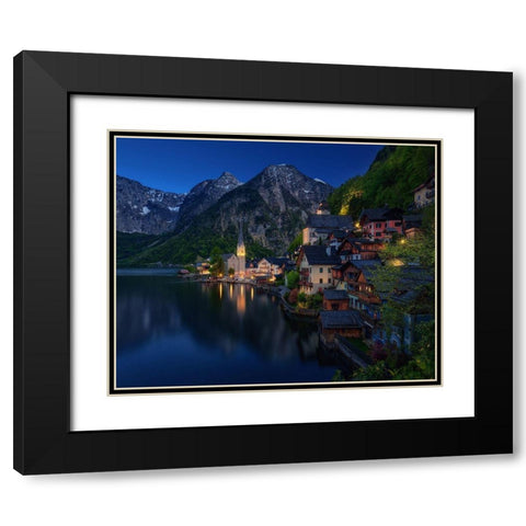 Tourist View. Black Modern Wood Framed Art Print with Double Matting by Pablo De, Juan