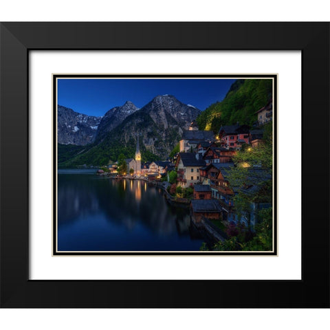 Tourist View. Black Modern Wood Framed Art Print with Double Matting by Pablo De, Juan