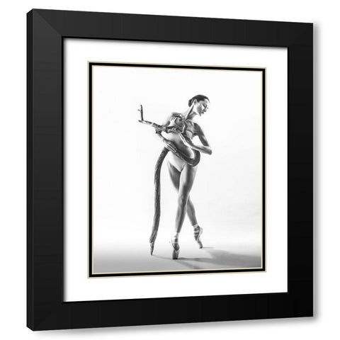 Untitled Black Modern Wood Framed Art Print with Double Matting by Koztowski, tukasz