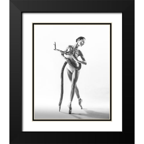 Untitled Black Modern Wood Framed Art Print with Double Matting by Koztowski, tukasz
