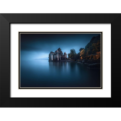 Light Fortification 2. Black Modern Wood Framed Art Print with Double Matting by Pablo De, Juan