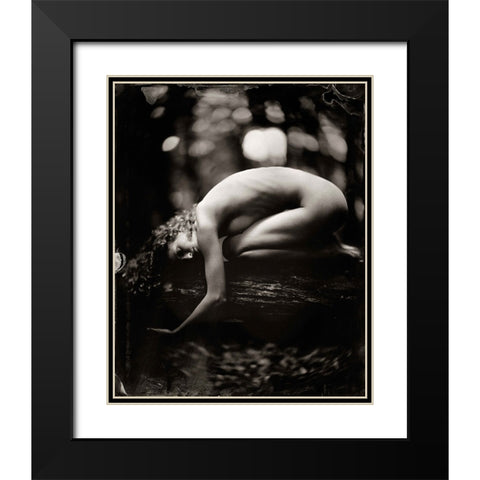 Fredau 2 Black Modern Wood Framed Art Print with Double Matting by van Hal, Peter