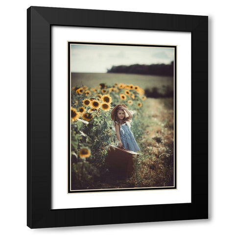 Untitled Black Modern Wood Framed Art Print with Double Matting by Jovanovic, Koki