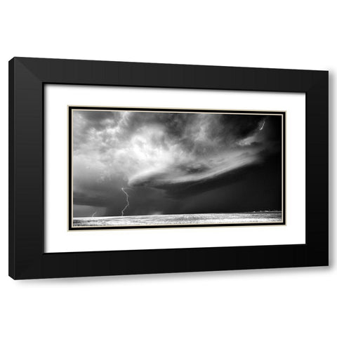 Storm Chasing Black Modern Wood Framed Art Print with Double Matting by Darby, Rob