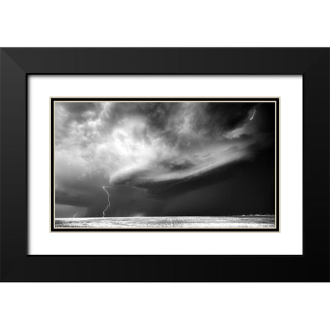 Storm Chasing Black Modern Wood Framed Art Print with Double Matting by Darby, Rob