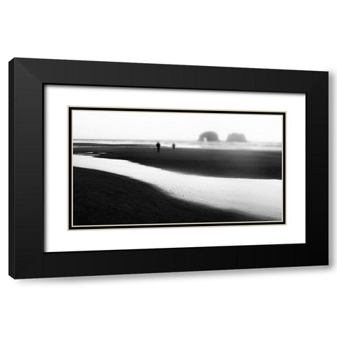 Together Black Modern Wood Framed Art Print with Double Matting by Teneyck, R.