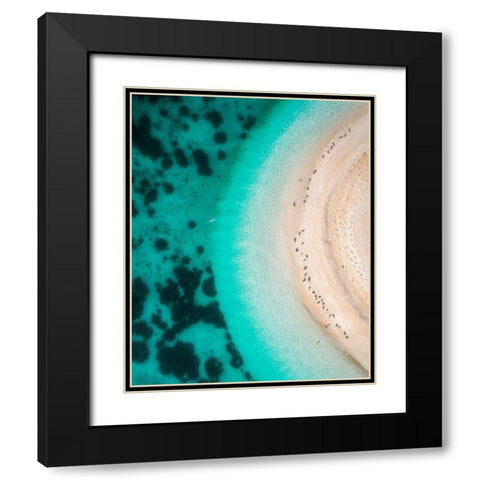 Hot Summer Black Modern Wood Framed Art Print with Double Matting by Alnomas, Faisal