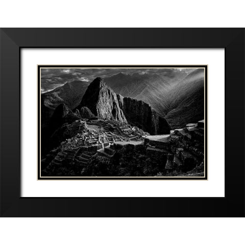 Lost City Of The Incas Black Modern Wood Framed Art Print with Double Matting by Fernandez Munoz, Alejandro