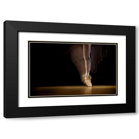 Spin Black Modern Wood Framed Art Print with Double Matting by Ashton-Jones, Howard