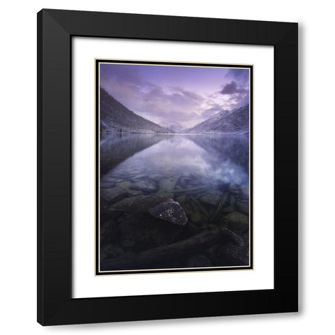 Altai Russia Black Modern Wood Framed Art Print with Double Matting by Anton, Rostovskiy