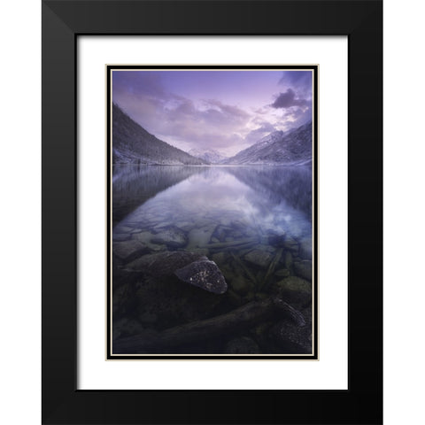 Altai Russia Black Modern Wood Framed Art Print with Double Matting by Anton, Rostovskiy