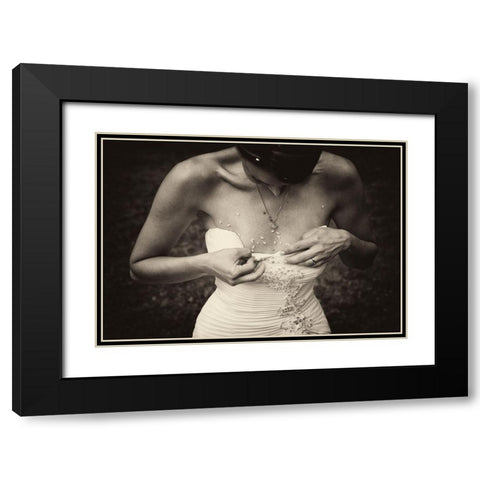 Ioana Black Modern Wood Framed Art Print with Double Matting by Toniolo, Giorgio