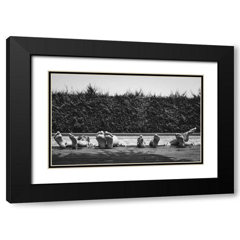 Tardes Destiu Black Modern Wood Framed Art Print with Double Matting by Salgado Gispert, Gloria