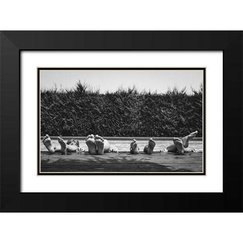 Tardes Destiu Black Modern Wood Framed Art Print with Double Matting by Salgado Gispert, Gloria