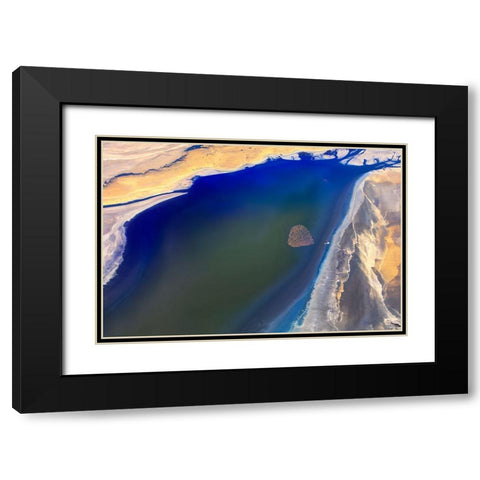 The Heart Black Modern Wood Framed Art Print with Double Matting by Chang, Phillip